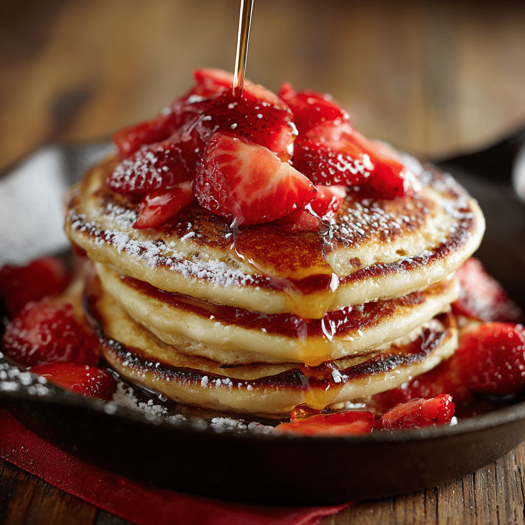 Strawberry Pancakes Recipe - Recipe Image