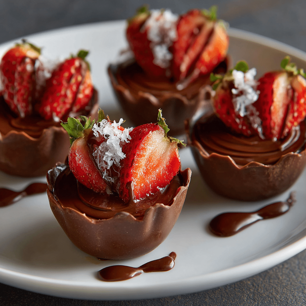 Chocolate Strawberry Cups Recipe - Recipe Image