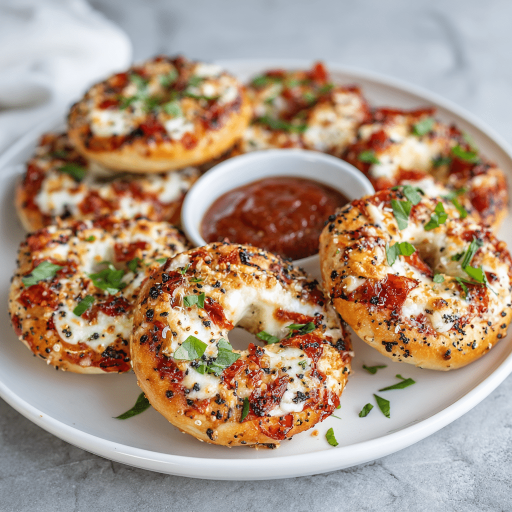 Mini Pizza Bagels Recipe - Recipe Image