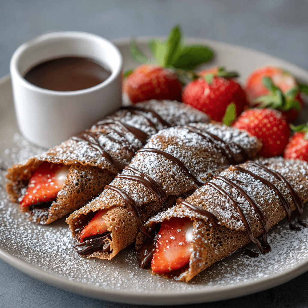 Chocolate Crepes Recipe - Recipe Image