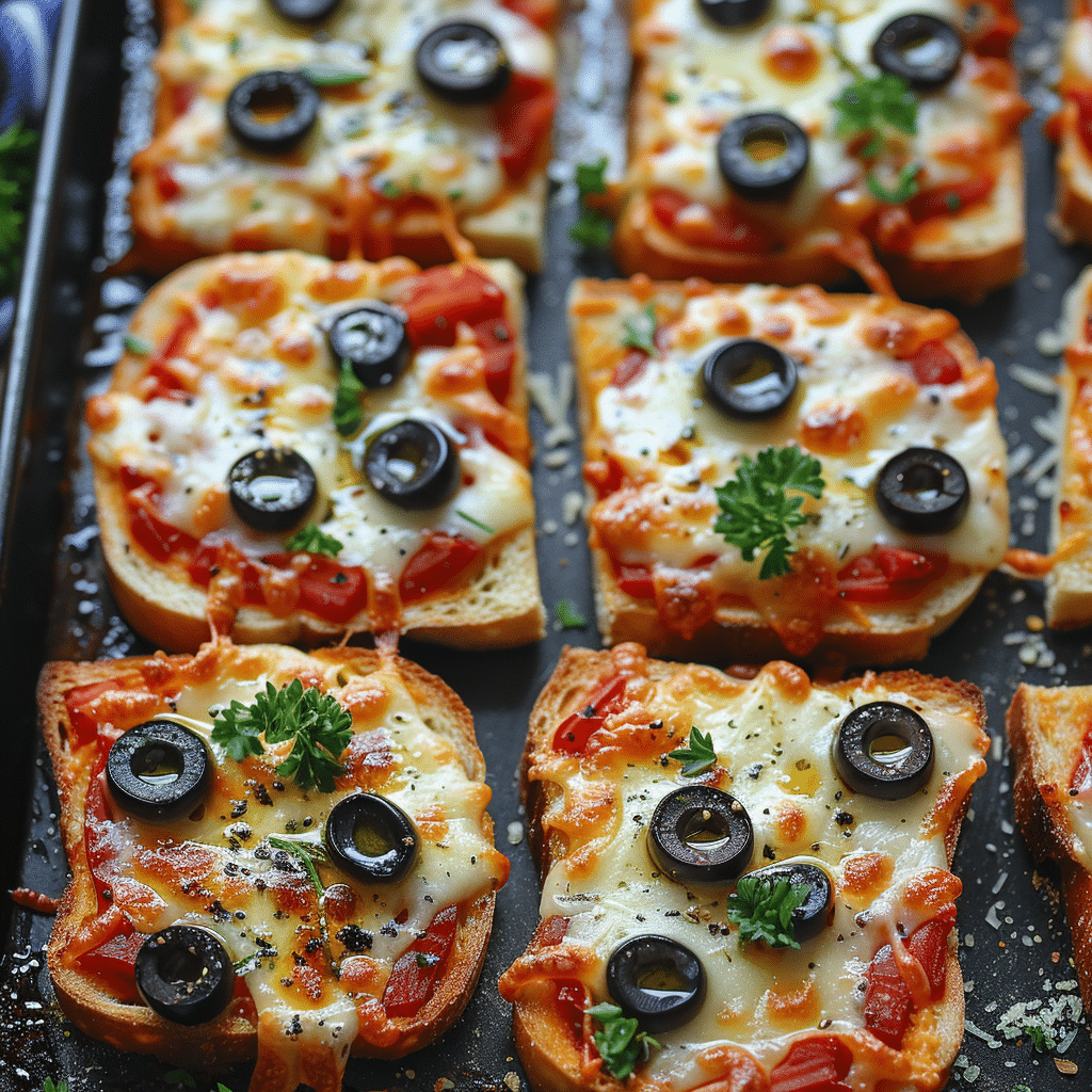 Mini Pizza Toast Recipe - Recipe Image