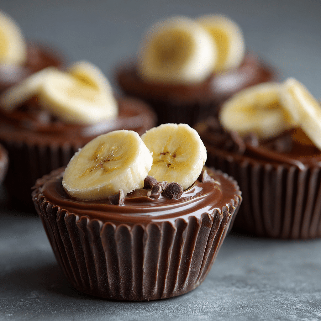 Banana Chocolate Cups Recipe - Recipe Image