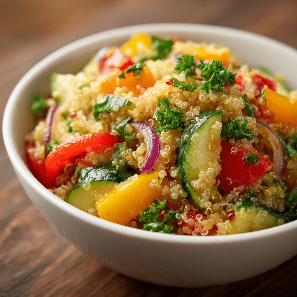 Quinoa Veggie Salad Recipe - Recipe Image