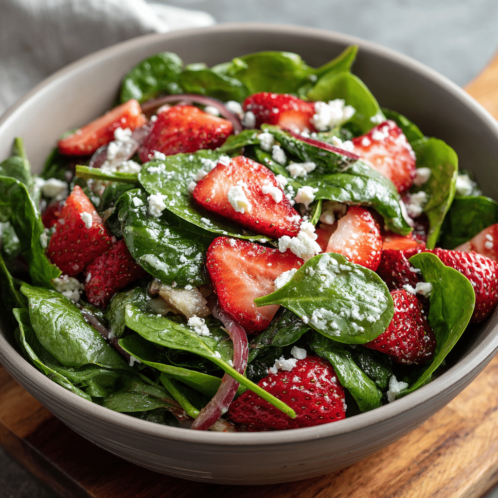Strawberry Spinach Salad Recipe - Recipe Image