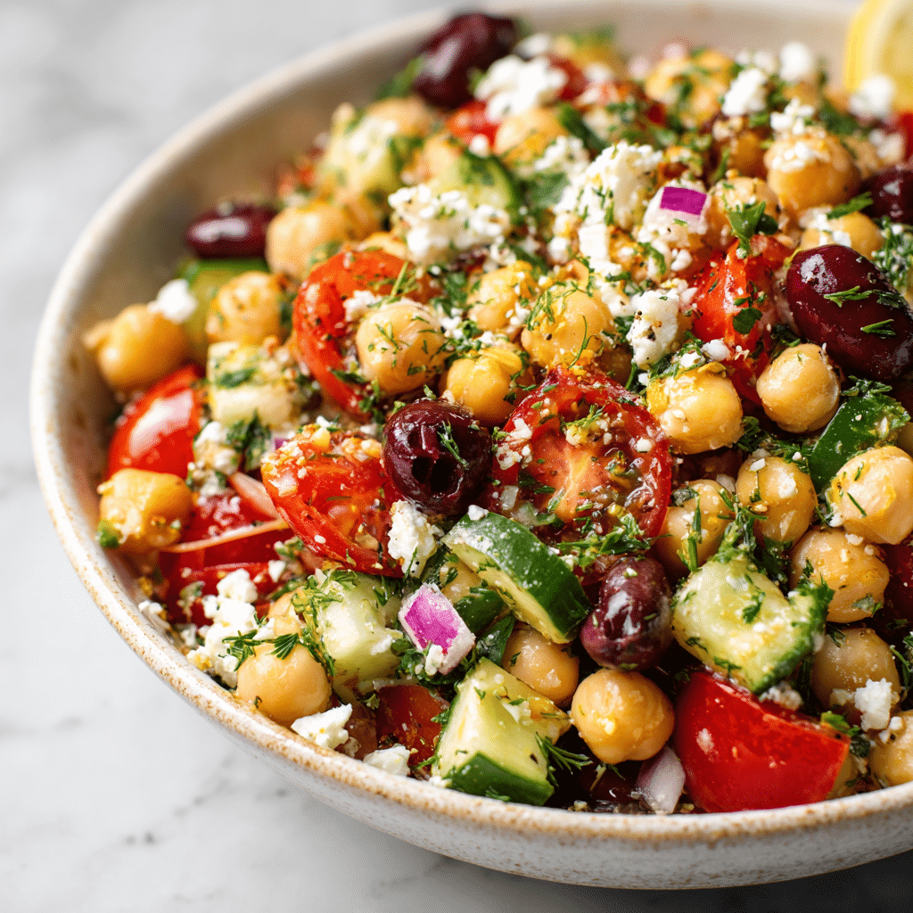 Mediterranean Chickpea Salad Recipe - Recipe Image