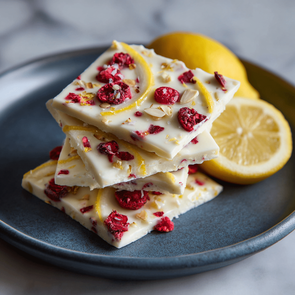 Frozen Lemon Yogurt Bark Recipe - Recipe Image