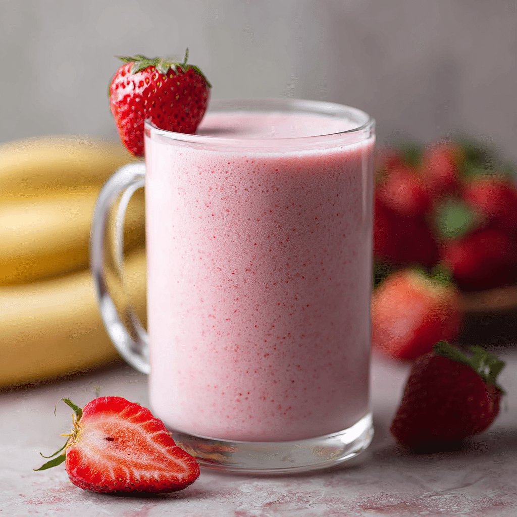 Banana Strawberry Smoothie Recipe - Recipe Image