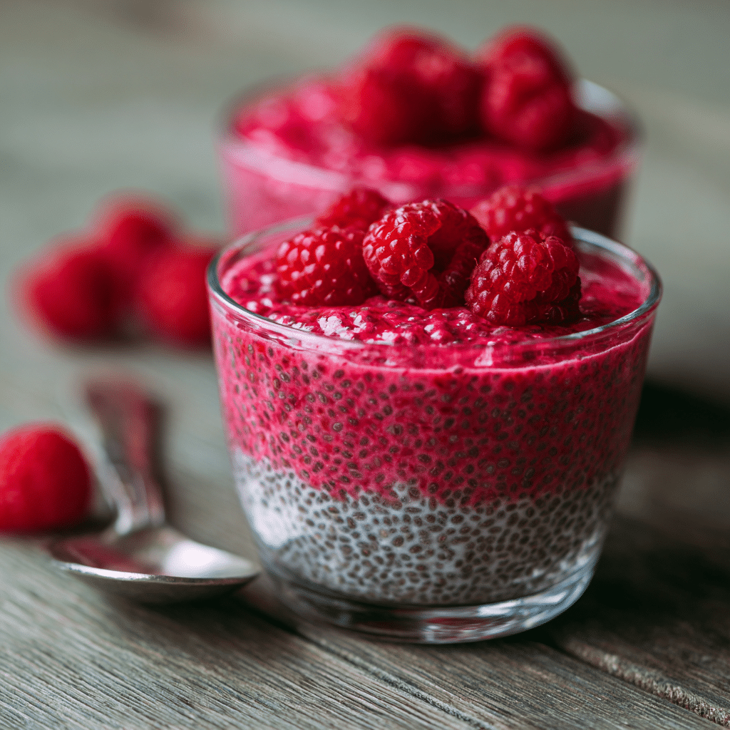 Raspberry Chia Pudding Recipe - Recipe Image
