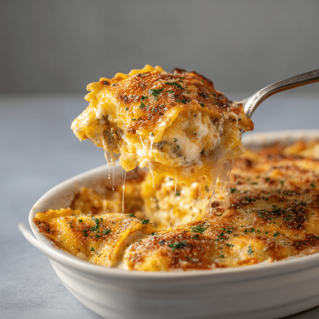 Four Cheese Ravioli Bake Recipe - Recipe Image