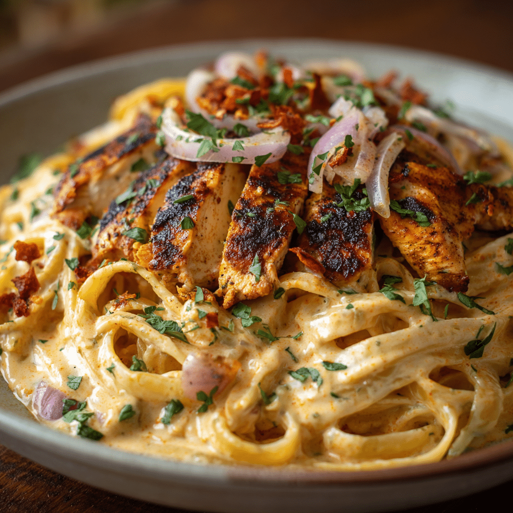 Cajun Chicken Alfredo Recipe - Recipe Image