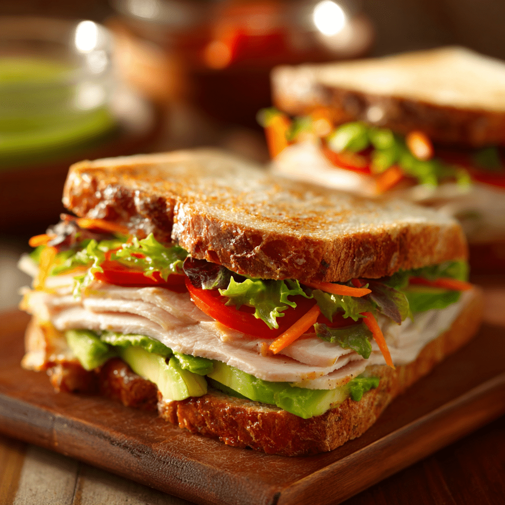 Turkey Avocado Sandwiches Recipe - Recipe Image