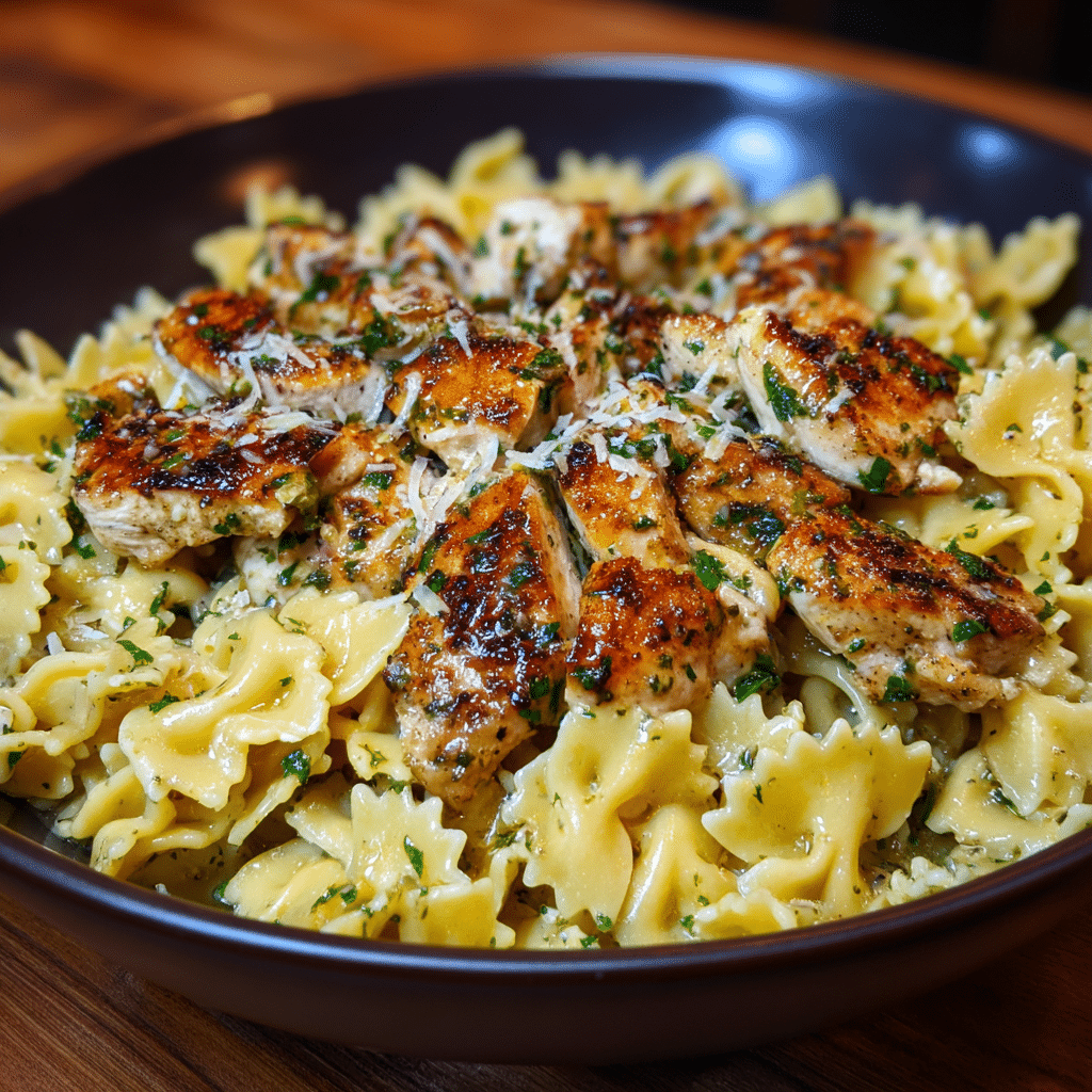Garlic Butter Chicken Pasta Recipe - Recipe Image