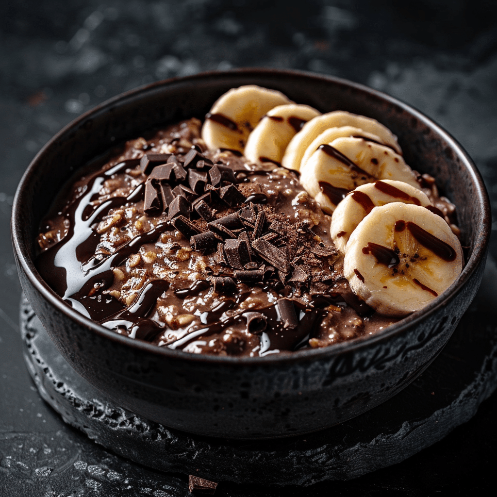 Chocolate Banana Oatmeal Bowl Recipe - Recipe Image