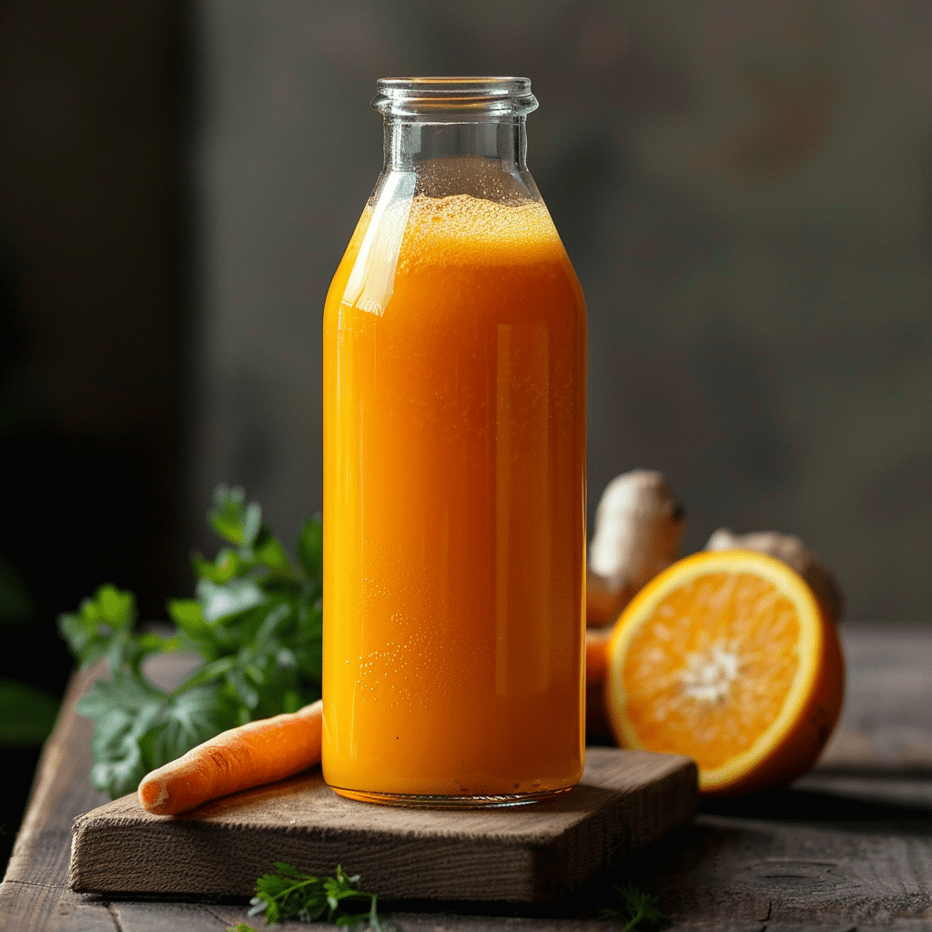 Orange Carrot Ginger Juice Recipe - Recipe Image