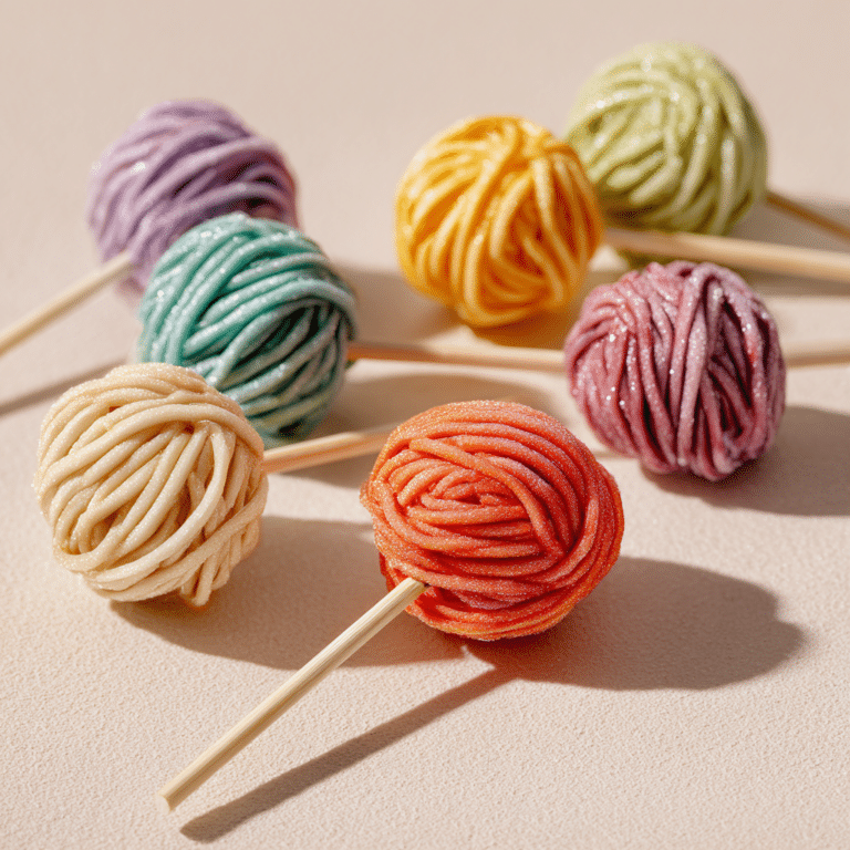 Rainbow Spaghetti Pops (Sweet) Recipe