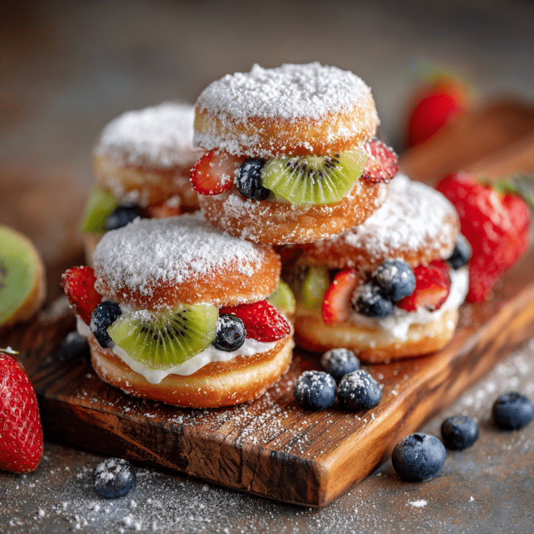 Mini Donut Fruit Sliders Recipe