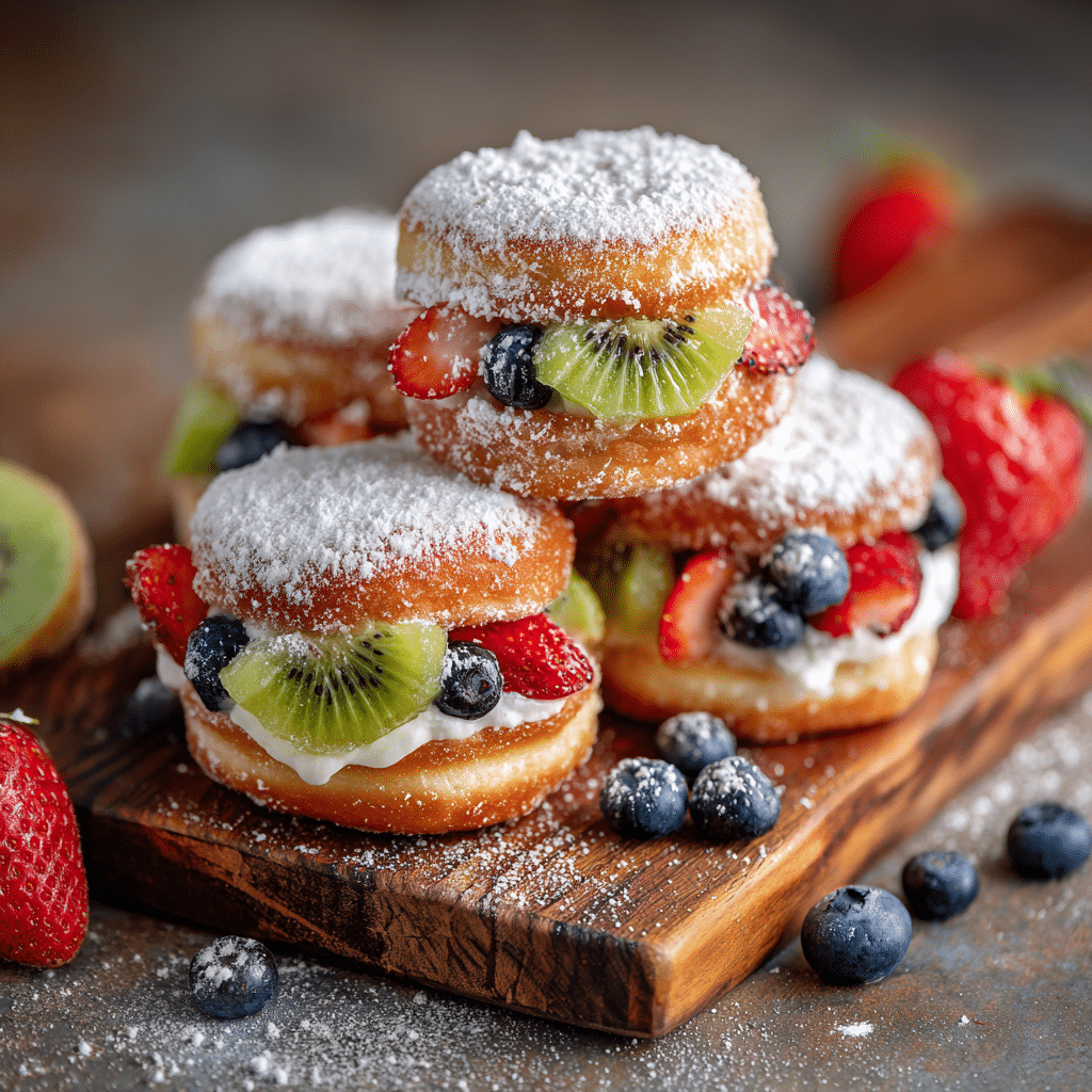Mini Donut Fruit Sliders Recipe