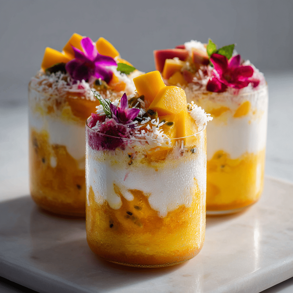 Mango Coconut Snow Cups Recipe - Recipe Image
