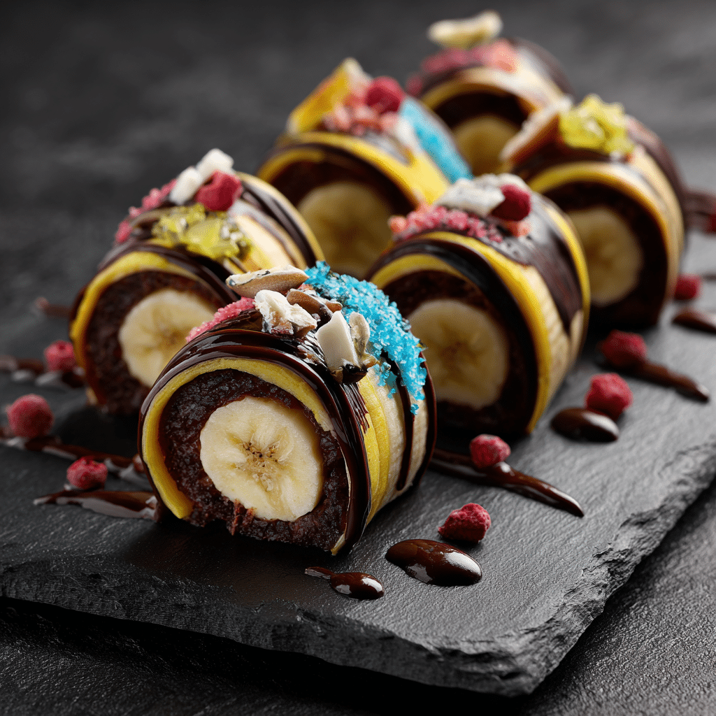 Chocolate Banana Sushi Rolls Recipe - Recipe Image