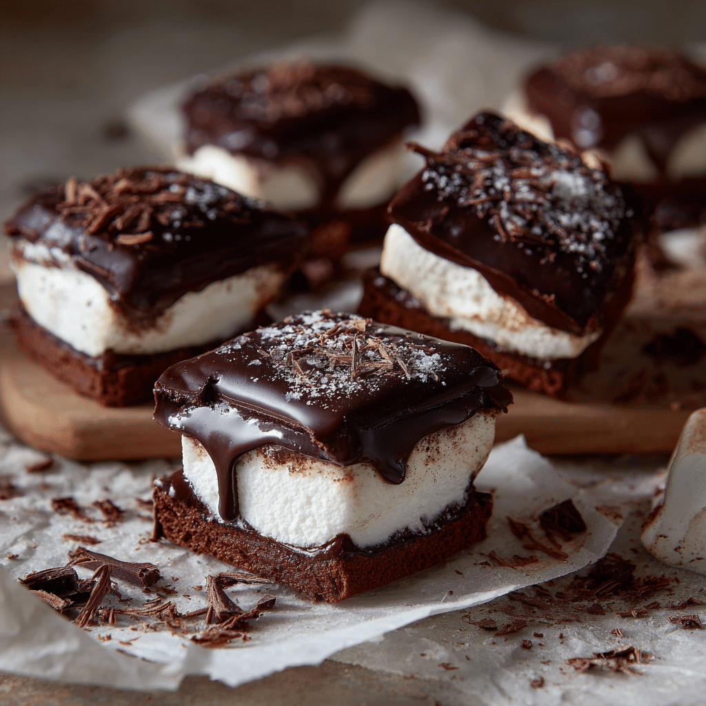 Marshmallow Chocolate Sandwiches Recipe - Recipe Image