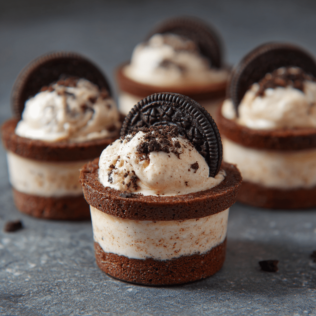 Mini Oreo Ice Cream Cups Recipe - Recipe Image
