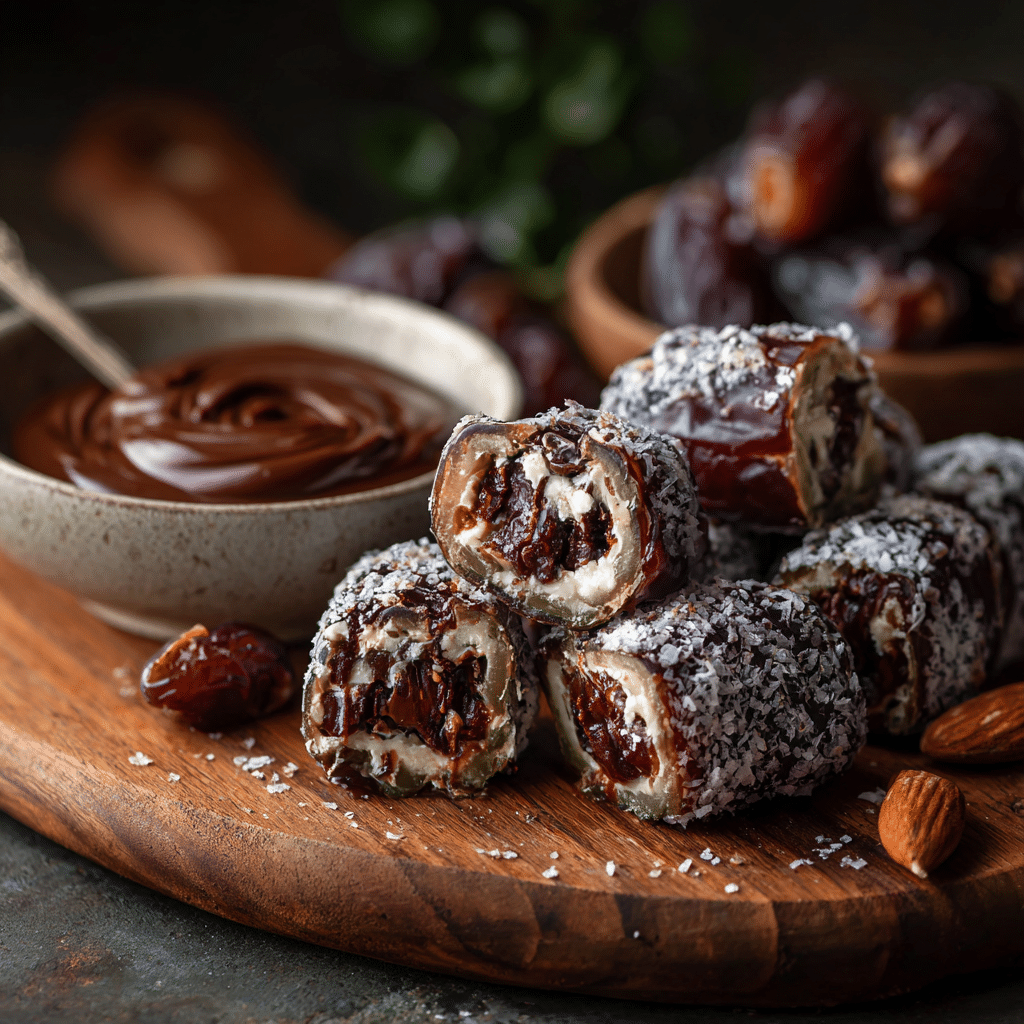 Frozen Nutella Stuffed Dates Recipe - Recipe Image