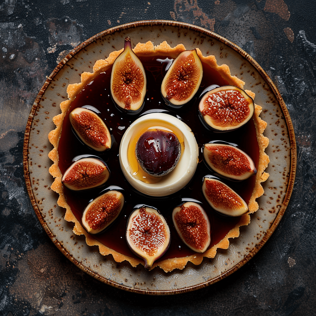 Caramelized Fig Tart with Goat Cheese Cream Recipe - Recipe Image
