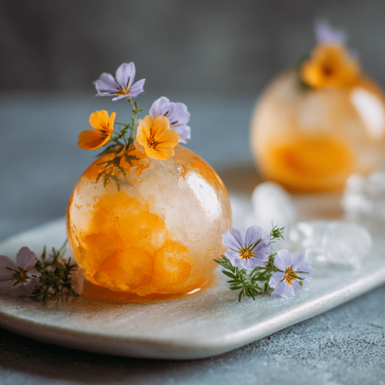 Apricot Honey Ice Sphere Recipe