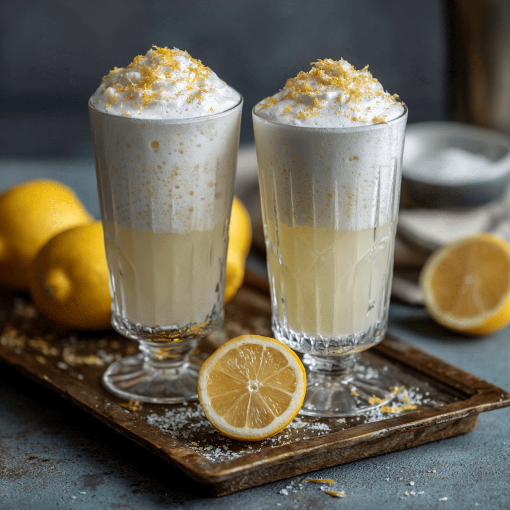 Yogurt Lemon Salted Foam Drink Recipe - Recipe Image