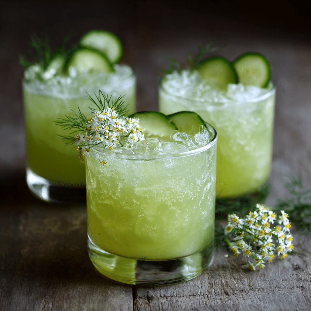 Cucumber Dill Sparkling Drink Recipe - Recipe Image