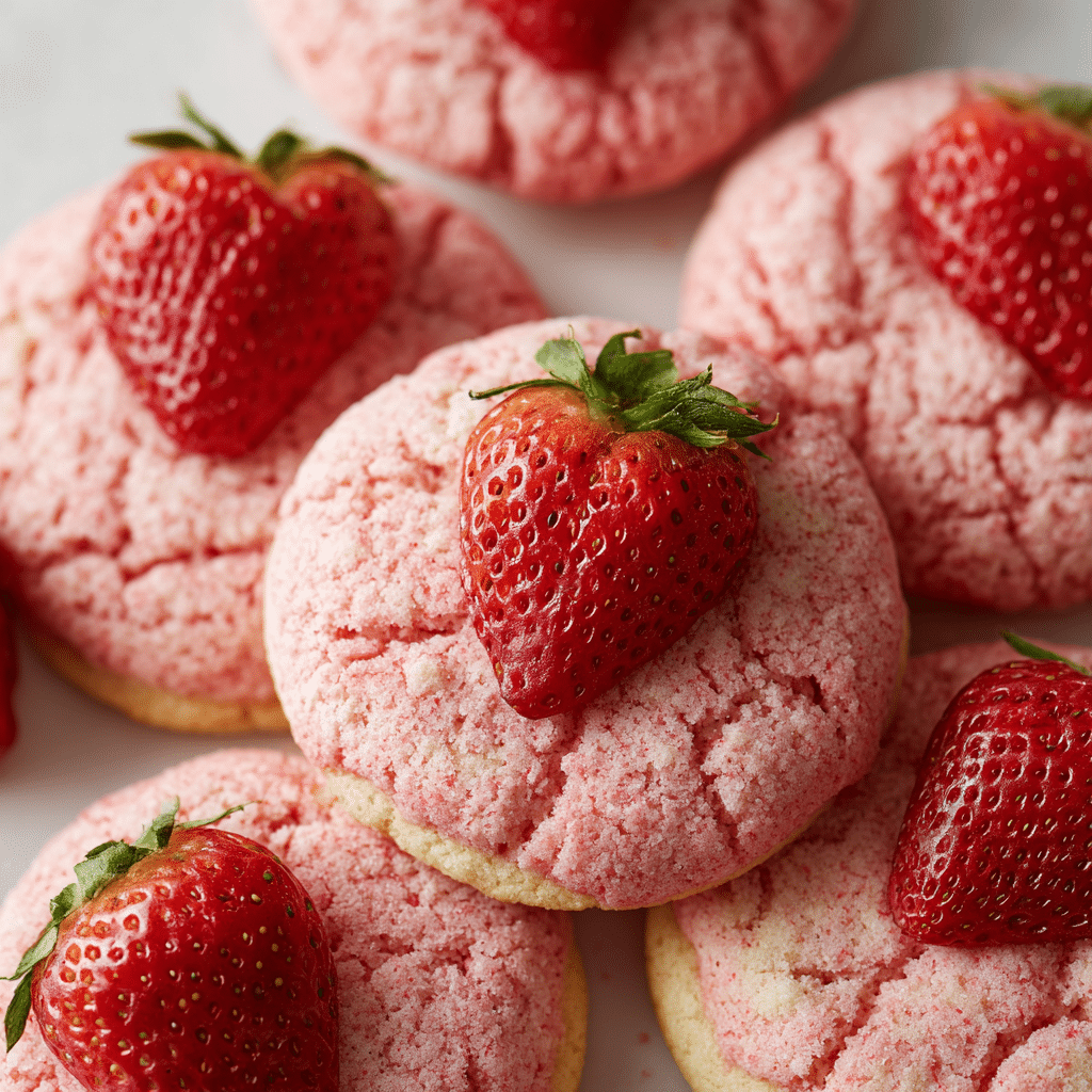 Strawberry Cookies Recipe - Recipe Image