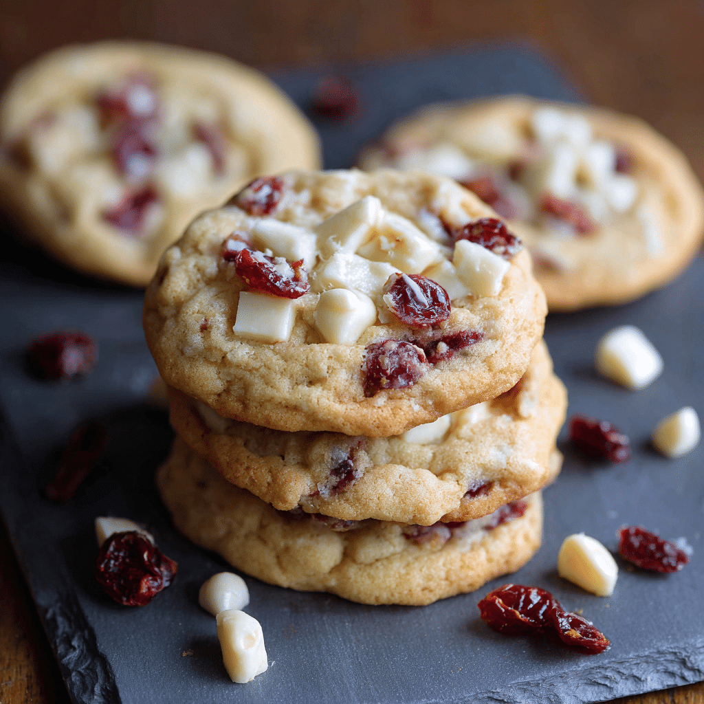 White Chocolate Cranberry Cookies Recipe - Recipe Image