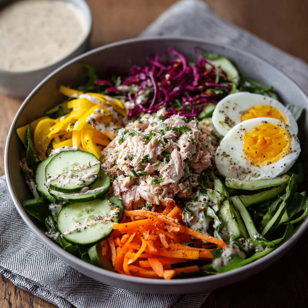 Tuna Salad Bowl Recipe - Recipe Image