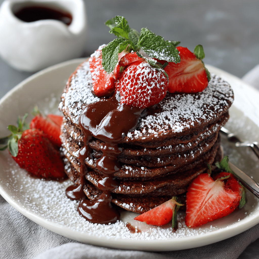 Chocolate Pancakes Recipe - Recipe Image