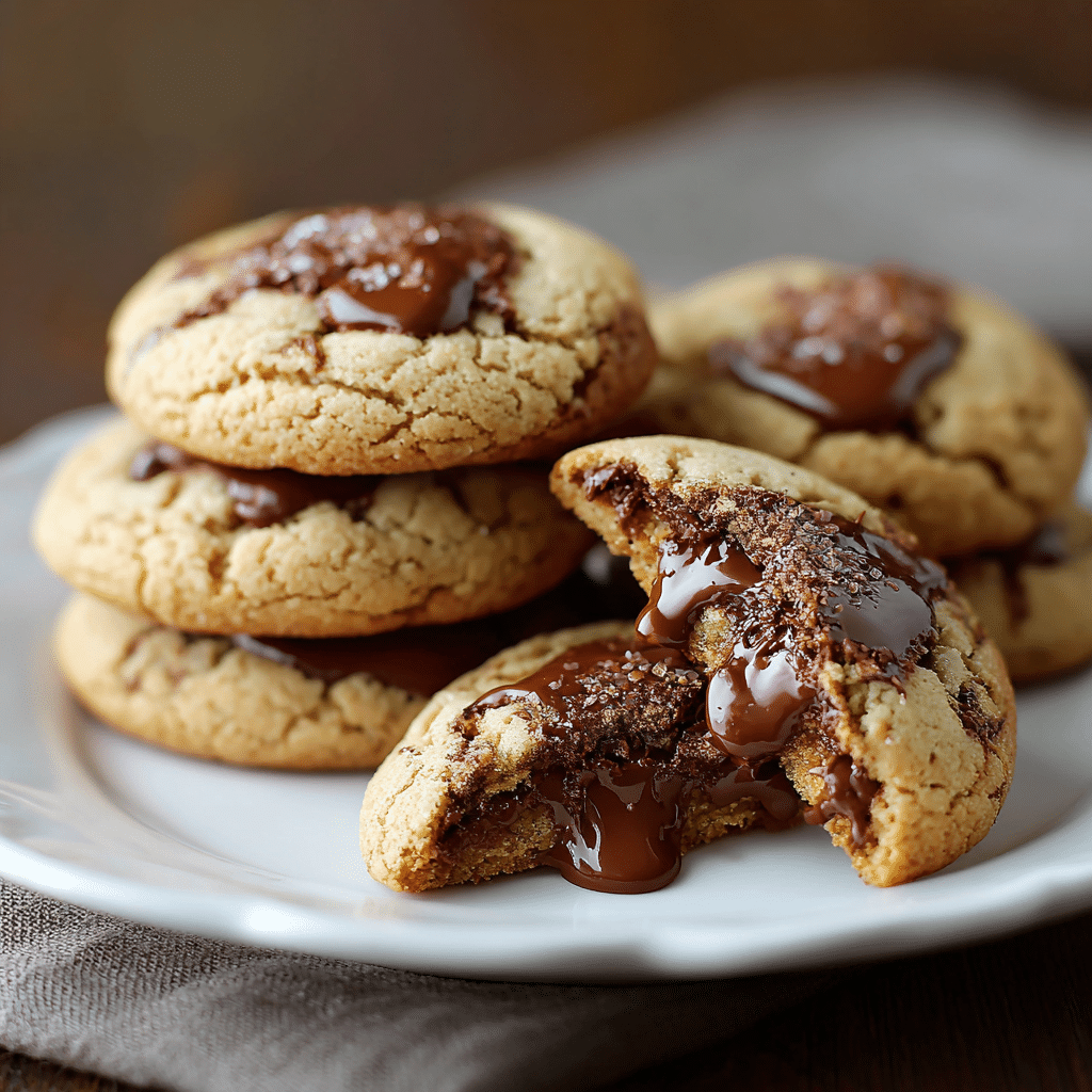 Nutella Stuffed Cookies Recipe - Recipe Image
