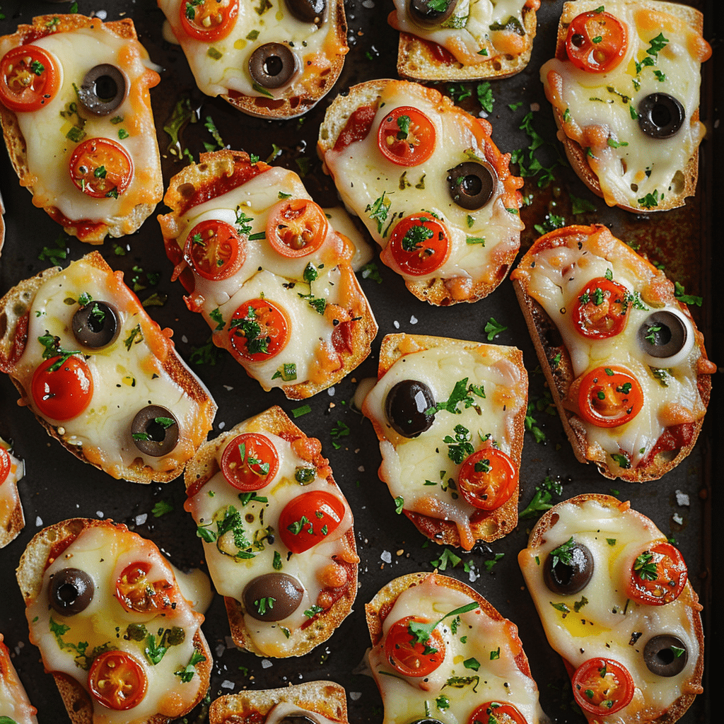Mini Pizza Toast Recipe - Recipe Image