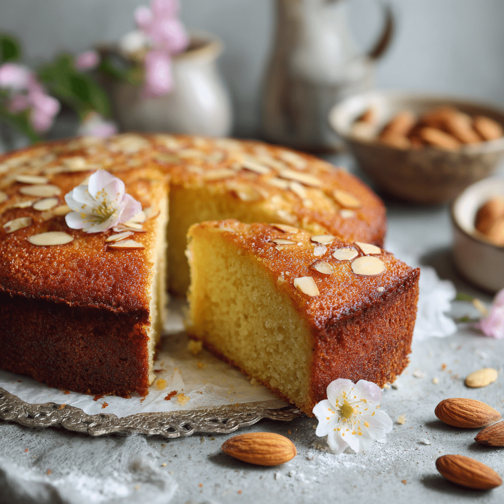 Almond Cake Recipe - Recipe Image