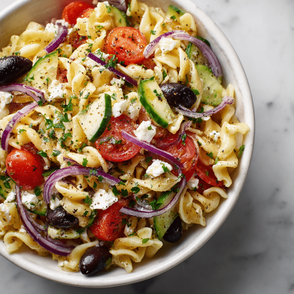 Greek Pasta Salad Recipe