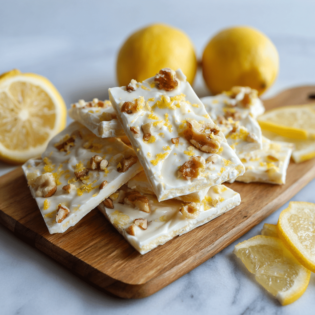 Frozen Lemon Yogurt Bark Recipe - Recipe Image