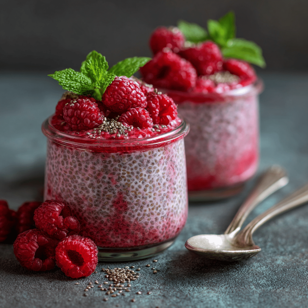 Raspberry Chia Pudding Recipe - Recipe Image