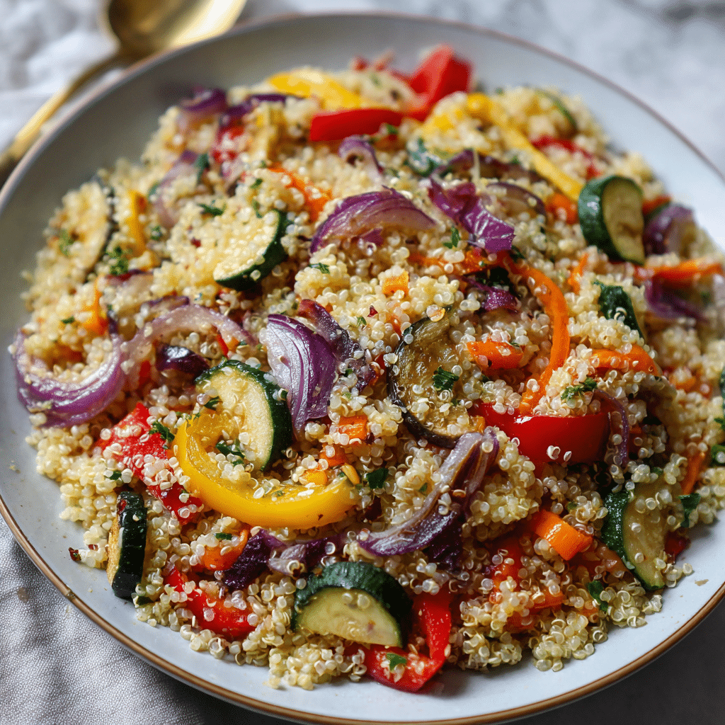 Quinoa Veggie Salad Recipe - Recipe Image