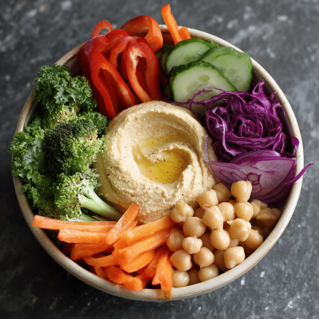 Hummus Veggie Bowl Recipe - Recipe Image