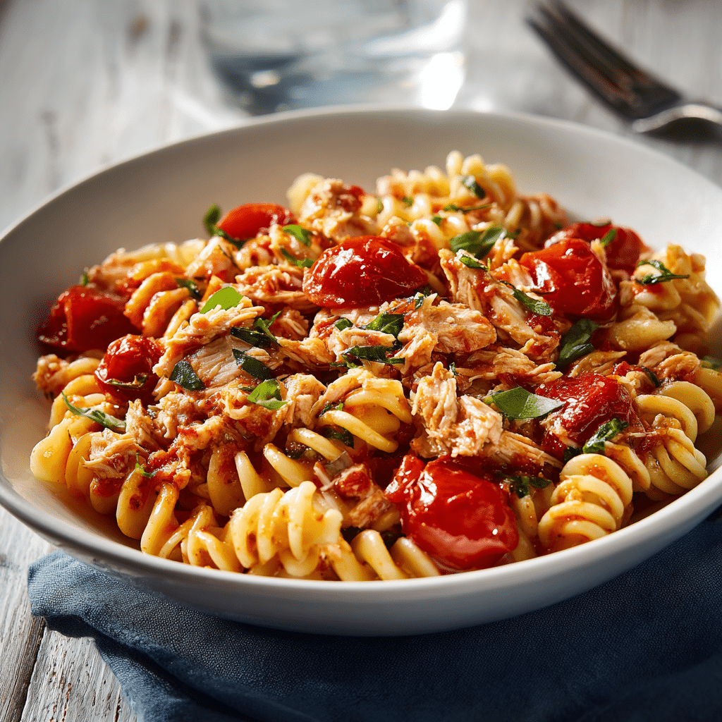 Tuna Tomato Pasta Recipe - Recipe Image