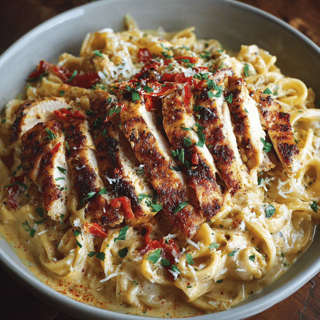 Cajun Chicken Alfredo Recipe - Recipe Image