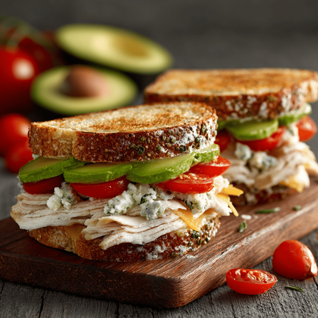 Turkey Avocado Sandwiches Recipe - Recipe Image