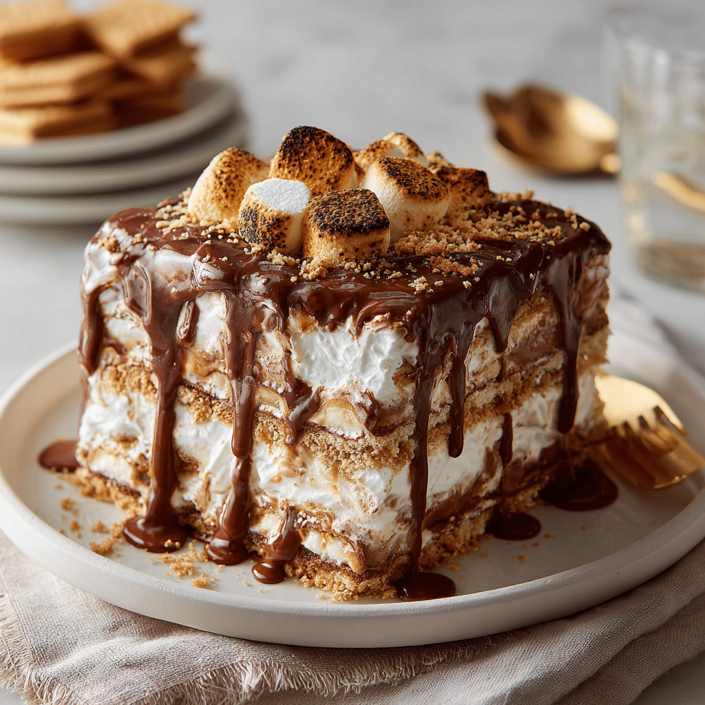 S’mores Icebox Cake Recipe - Recipe Image