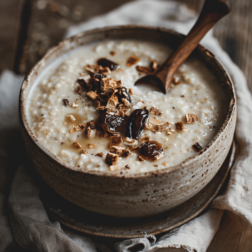 Coconut Date Breakfast Porridge Recipe - Recipe Image