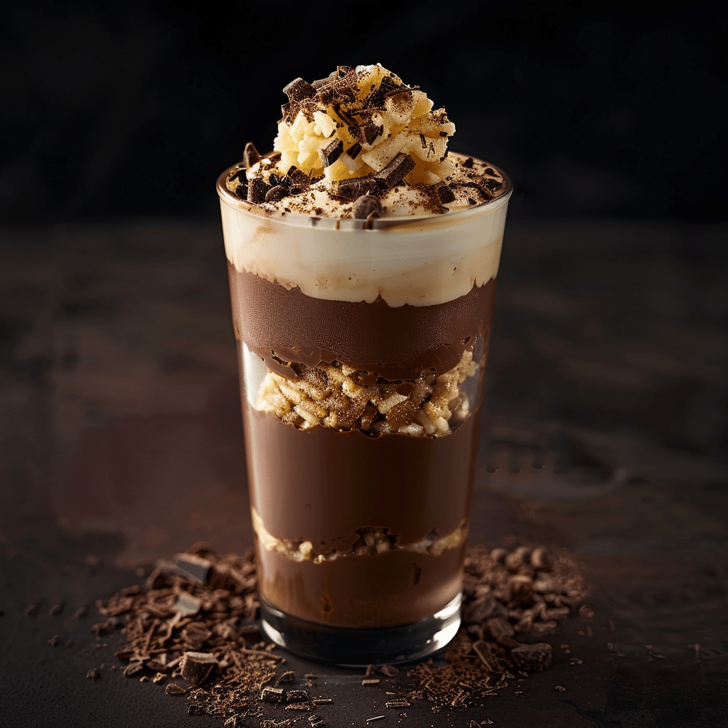 Mocha Rice Parfait with Chocolate Soil Recipe