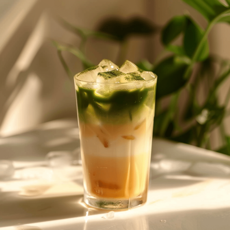 Iced Honey Matcha Latte Recipe