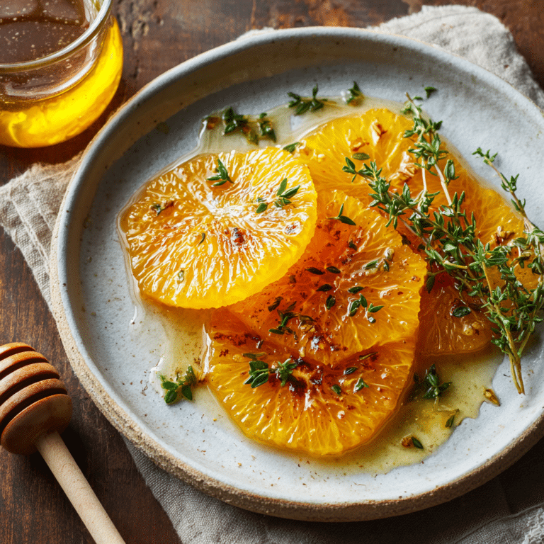 Orange Segment with Honey and Thyme Recipe